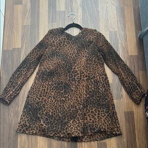 Zara Leopard Print Mini Dress